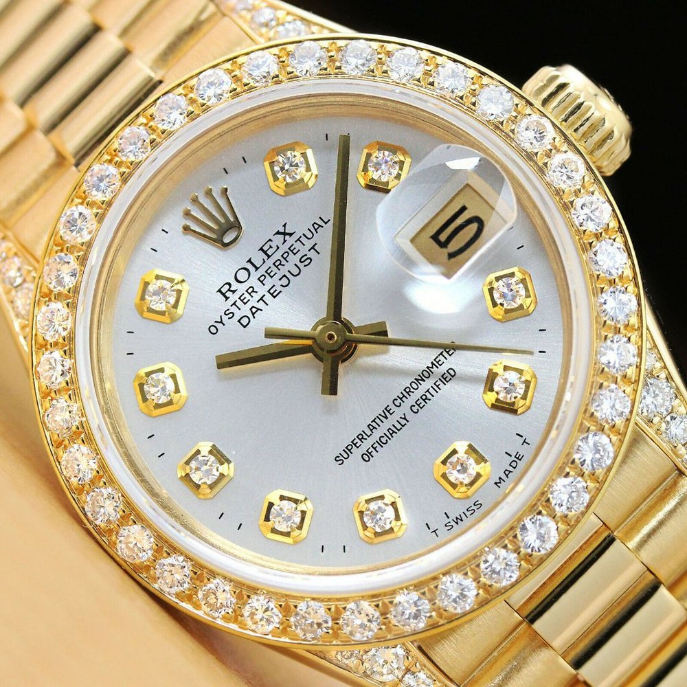 Rolex President 18k Datejust Ladies Watch w/ factory box and hang tag!! - Picture 2 of 7
